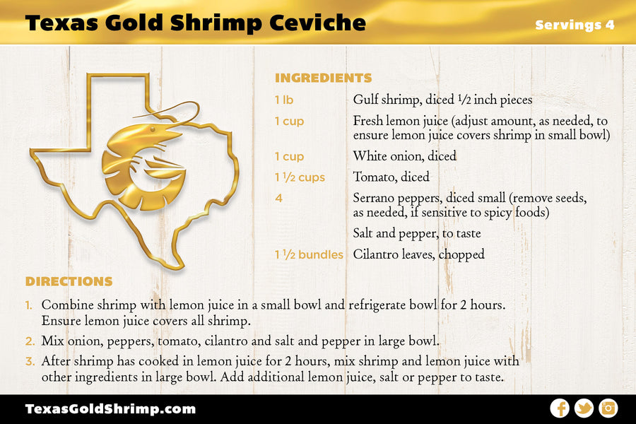 Texas Gold Shrimp Ceviche